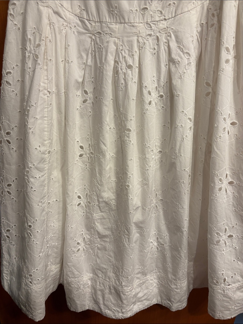 Free People Primavera Eyelet Square-Neck Midi Dress - Picture 7 of 9